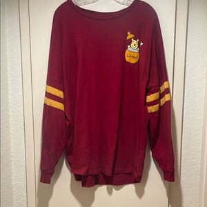 Red Winnie the Pooh Long Sleeve Shirt